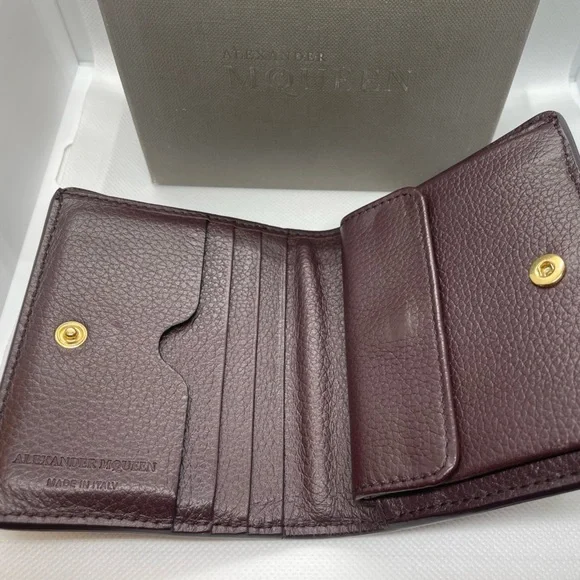 🤎💀💎 Mens Brown Alexander McQueen Skull Wallet - Picture 5 of 7